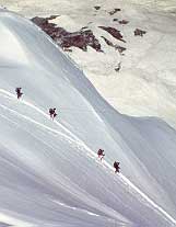 Raid  skis aux Alpes